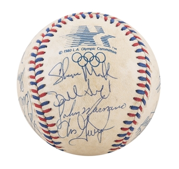 1984 Team USA Summer Olympics Team Signed Baseball With 20 Signatures (Beckett)